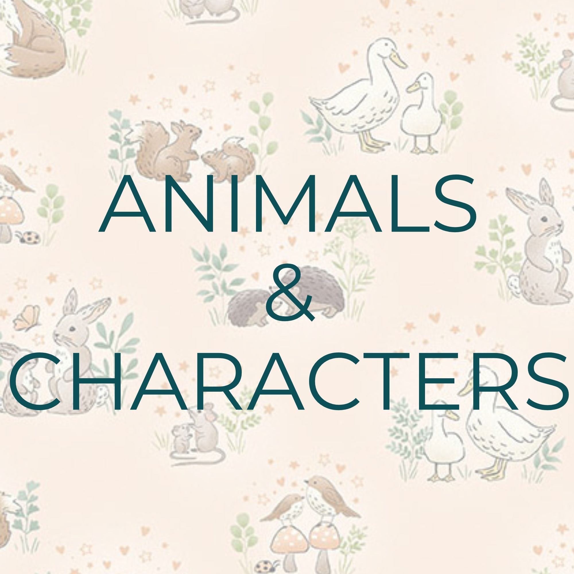 Animals & Characters Fabric by the Yard