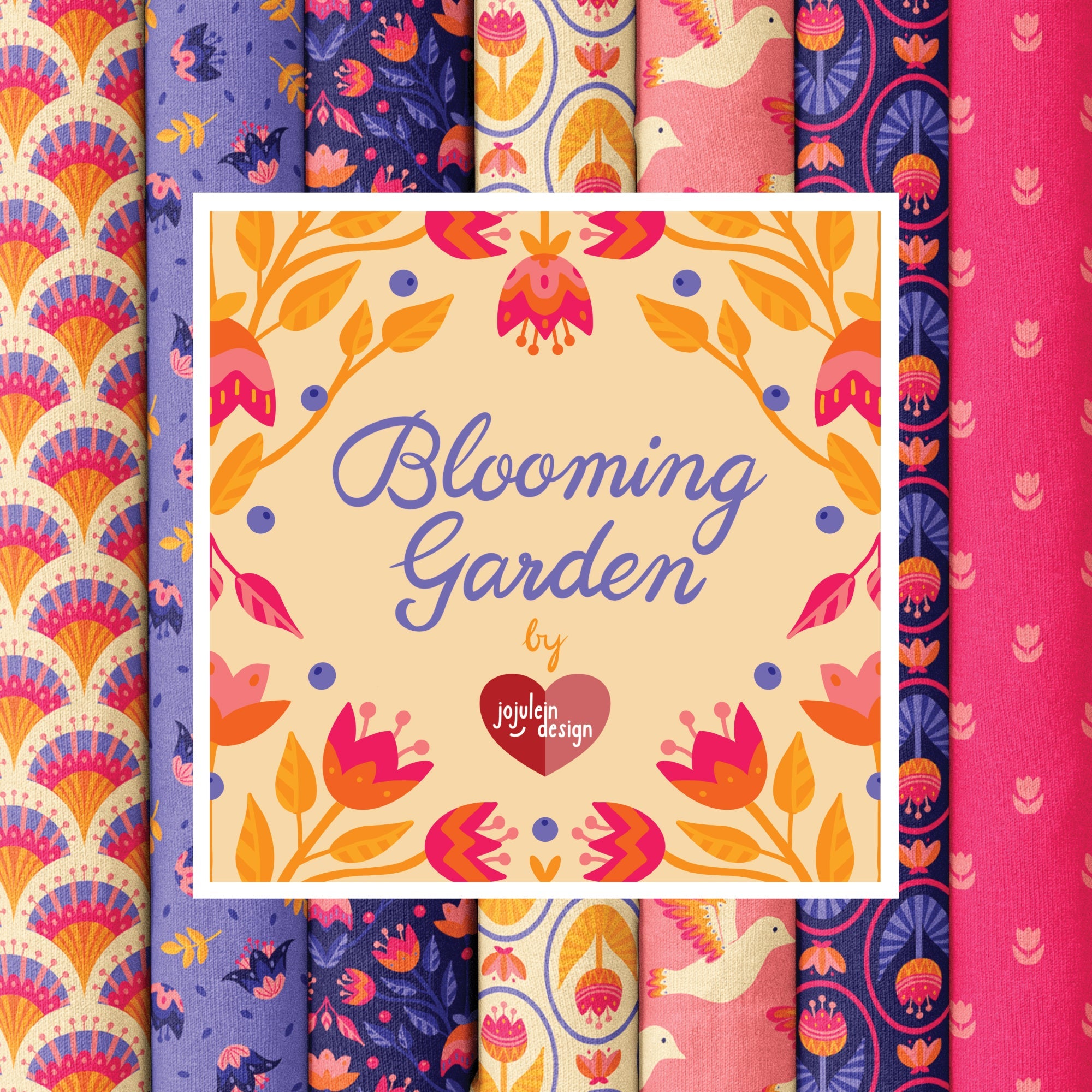 Blooming Garden by jojulein design for Cloud 9 Fabrics