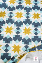 Night Stars Quilt Pattern by Quilty Love | Modern Star & Fat Quarter Quilt Pattern