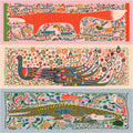 Fox—Peacock—Crocodile Panel by Little House Cottons