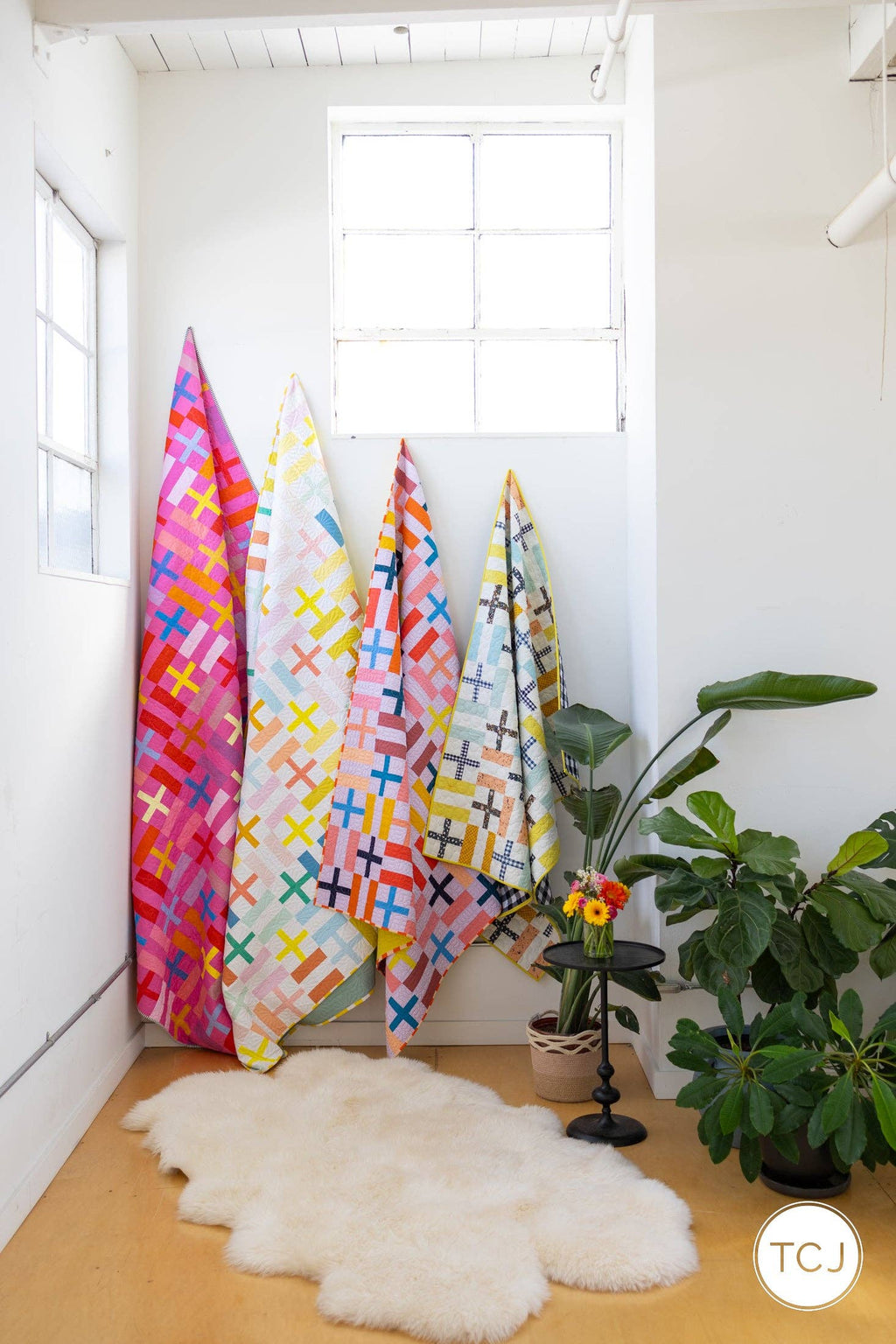 Simple Joys Quilt Pattern by Then Came June | Modern Fat Quarter Quilt Pattern