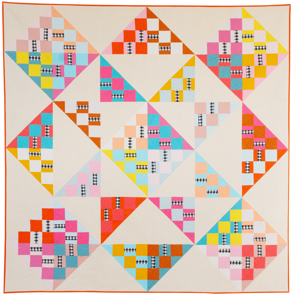 Quilt made with Plot Twist Quilt Pattern by Then Came June 
