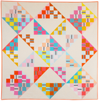 Quilt made with Plot Twist Quilt Pattern by Then Came June 