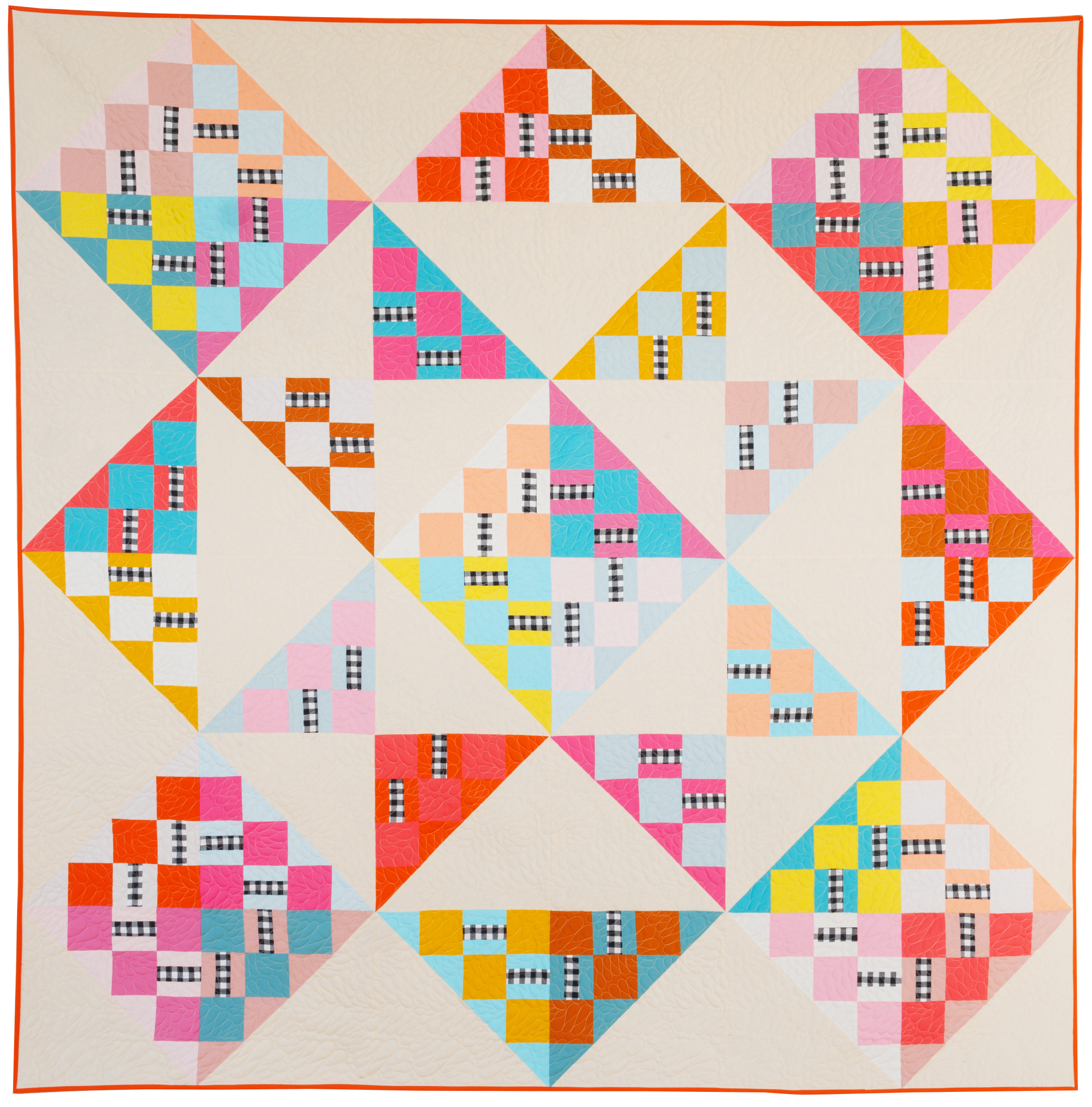 Quilt made with Plot Twist Quilt Pattern by Then Came June 