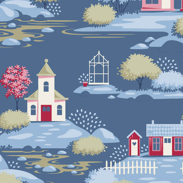 Village - Blue | Tilda Village Life