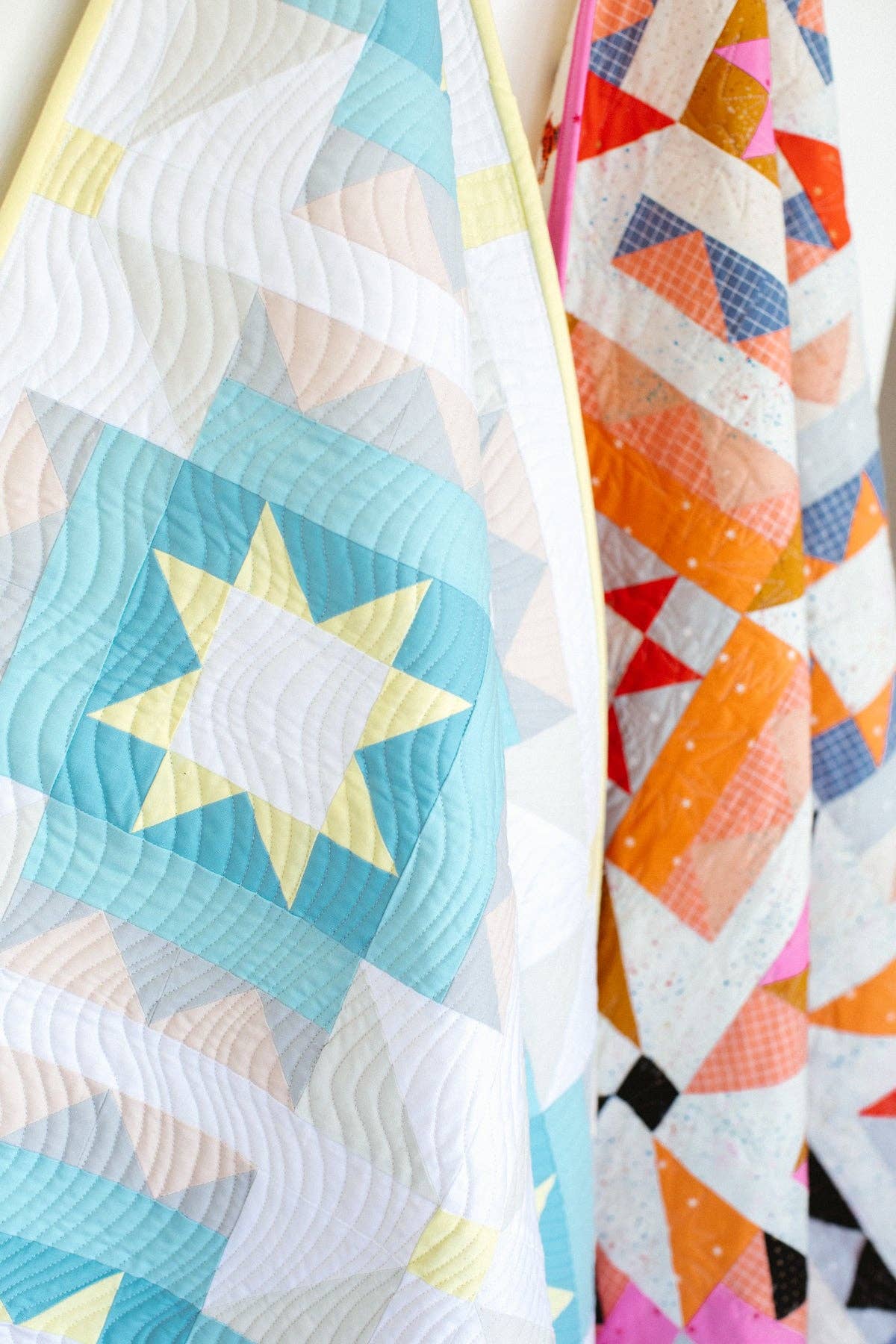 Nova Star Quilt Pattern by Then Came June | Modern Star Fat Quarter Quilt Pattern