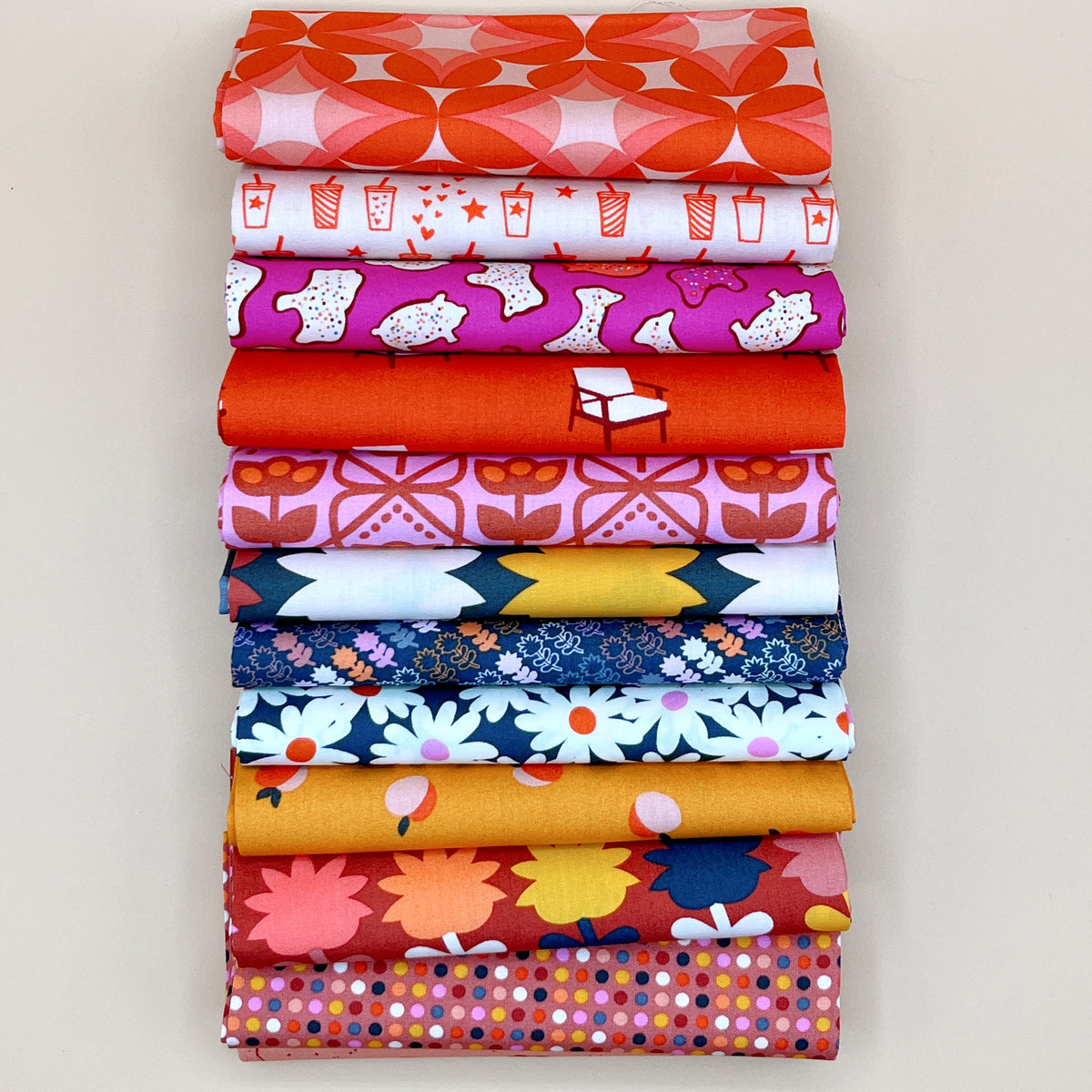 Cinnamon Toast 12 piece Fat Quarter Bundle by Dana Willard for Art Gallery Fabrics