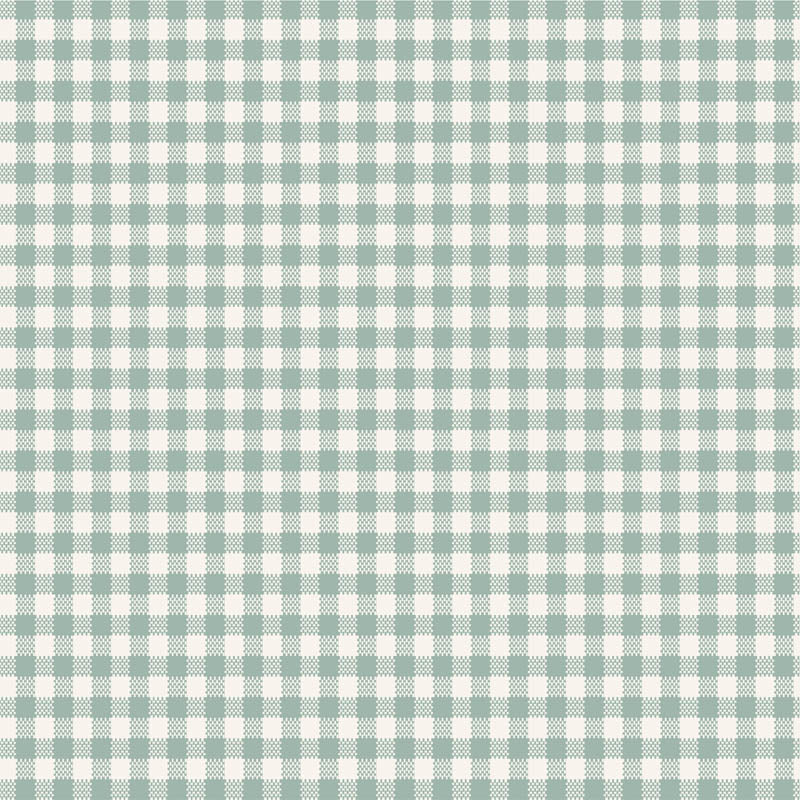 Tilda Woven Gingham Duckegg 108" Wideback Yardage | Tilda Fabrics