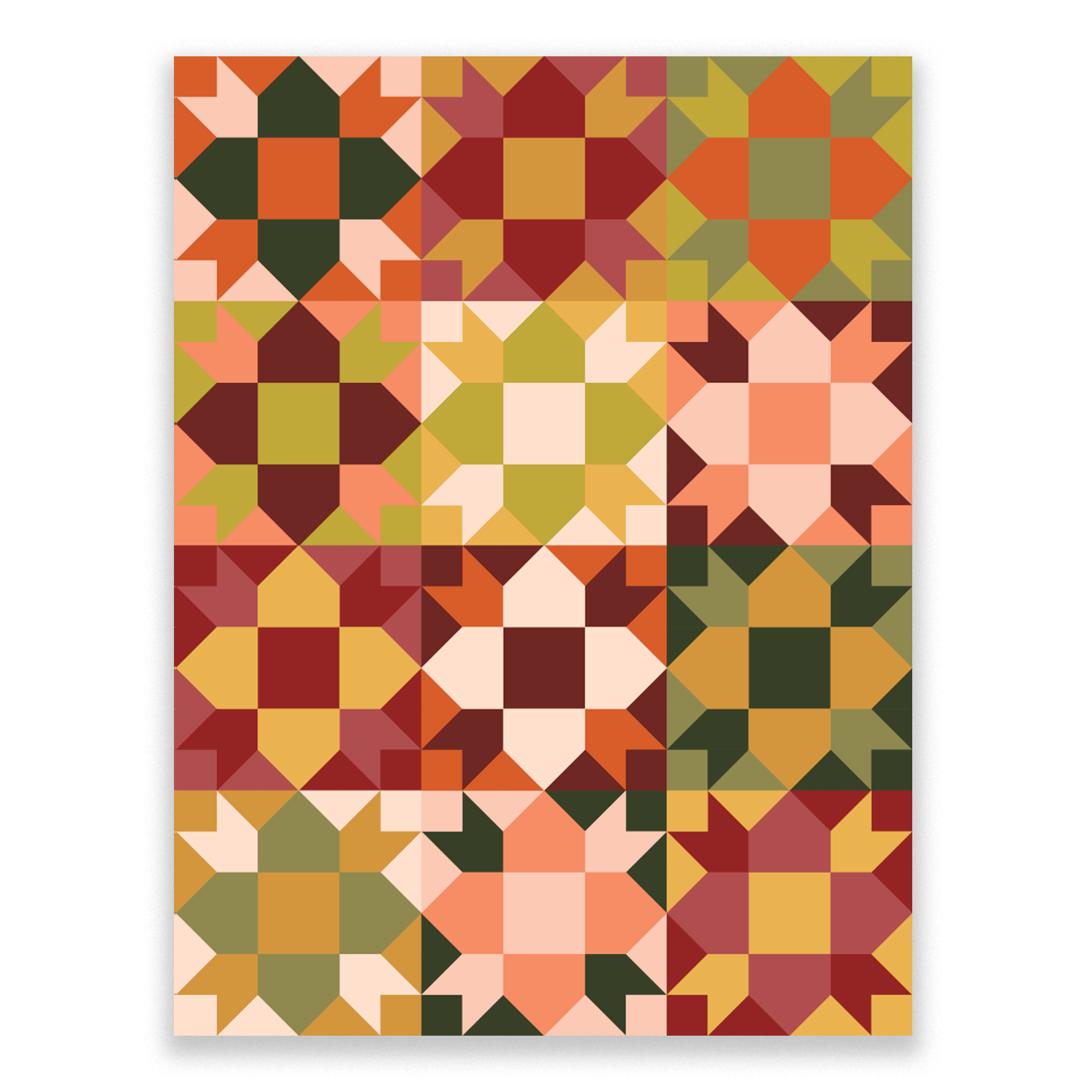 Peace Garden Paper Pattern