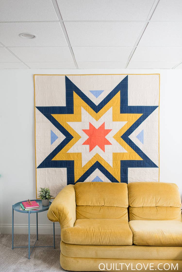 Expanding Stars Quilt Pattern by Quilty Love | Modern Star Quilt Pattern