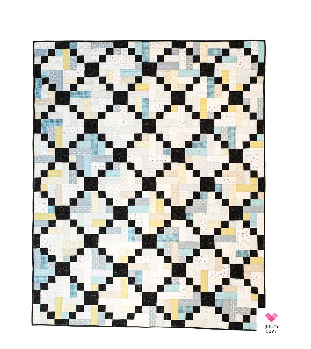 Scrappy Gems Quilt Pattern by Quilty Love | Fat Quarter & Stash Buster Quilt Pattern