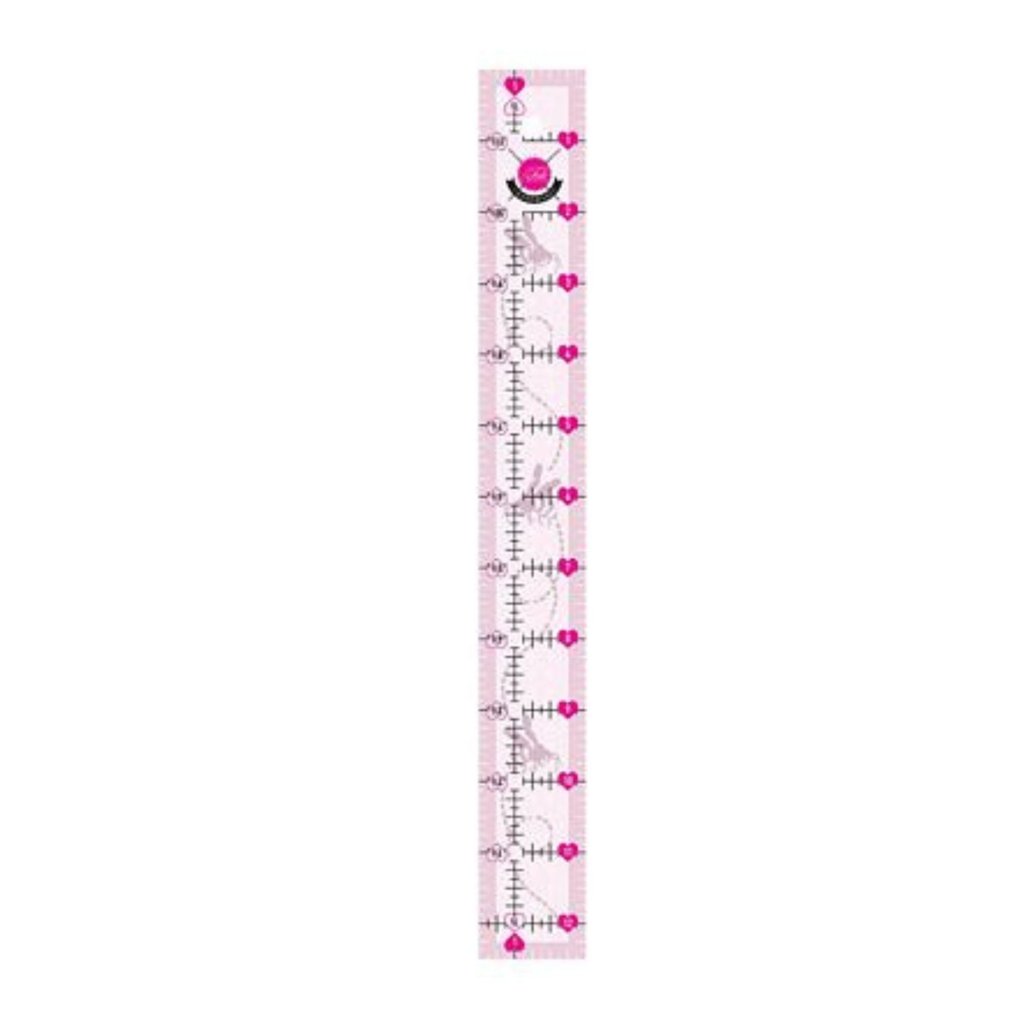 Tula Pink Acrylic Bee Ruler 1.5" x 12.5" 