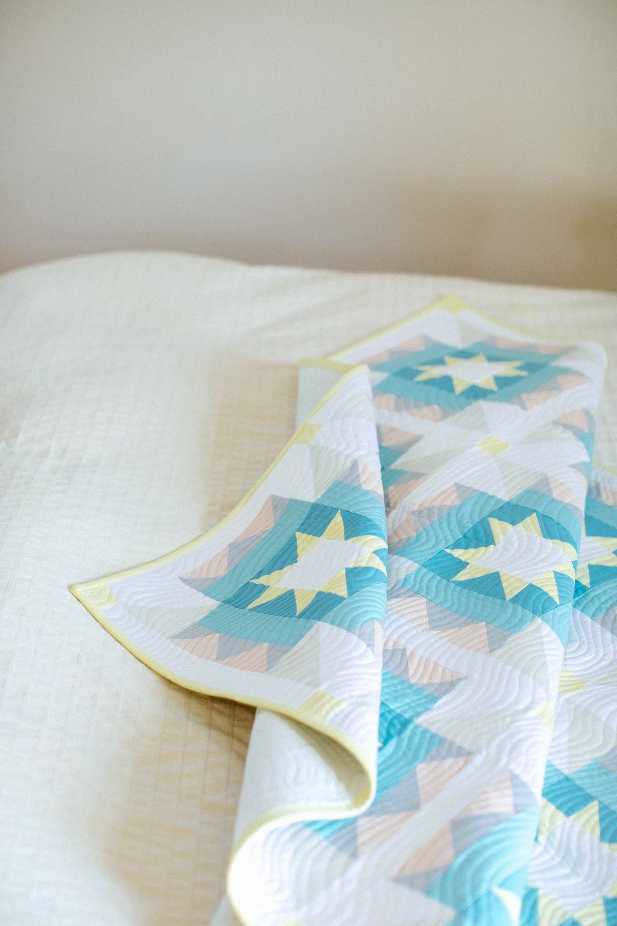 Nova Star Quilt Pattern by Then Came June | Modern Star Fat Quarter Quilt Pattern
