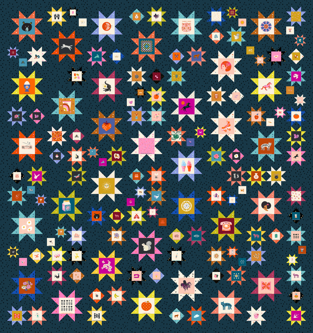Sawtooth Sky Quilt Pattern