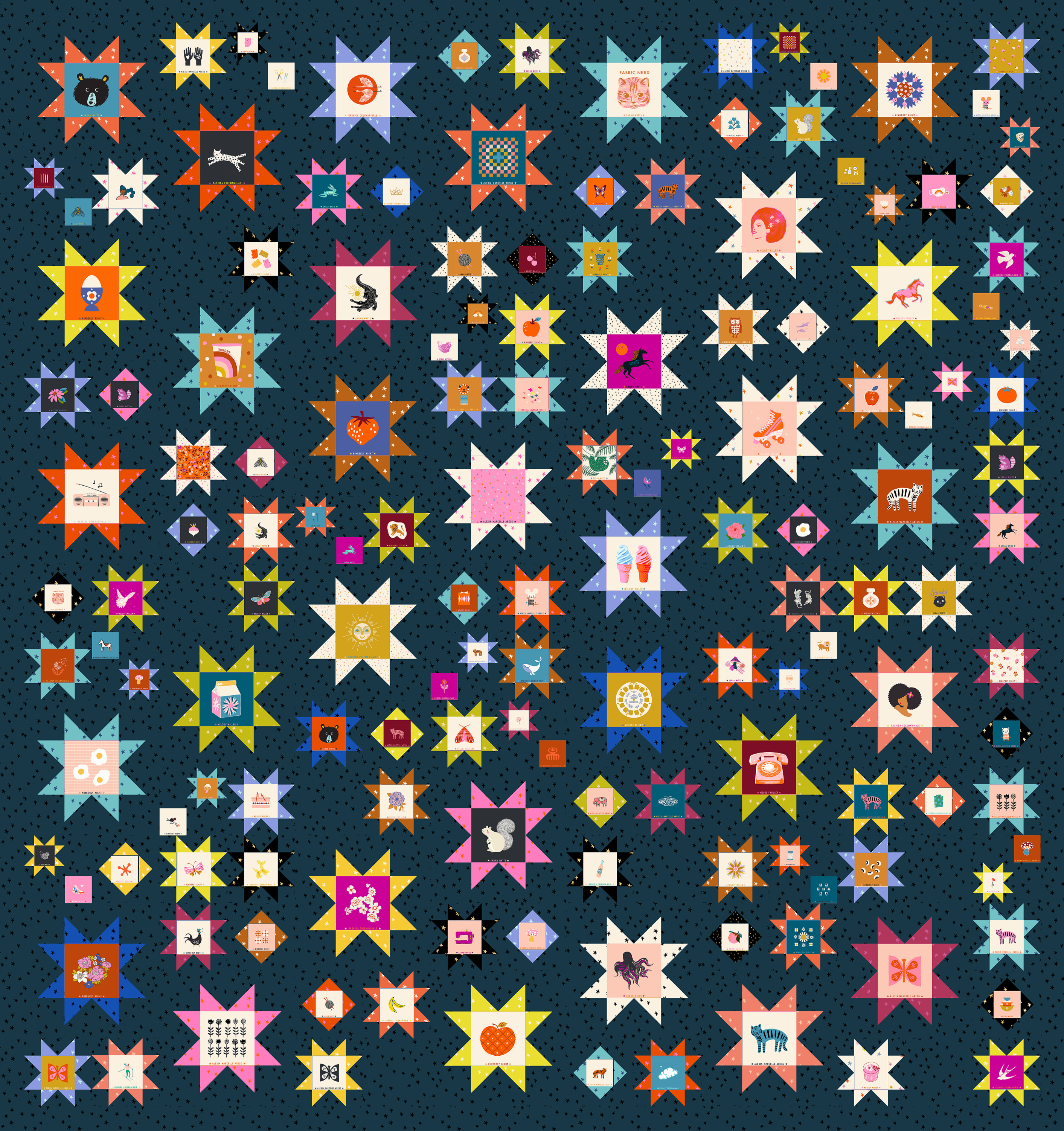 Sawtooth Sky Quilt Pattern
