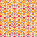 Tulip Love - Pale Orange floral pattern by Jojulein Design