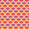 Fan Flowers - Pale Orange - Blooming Garden by Jojulein Design for Cloud9 Fabrics