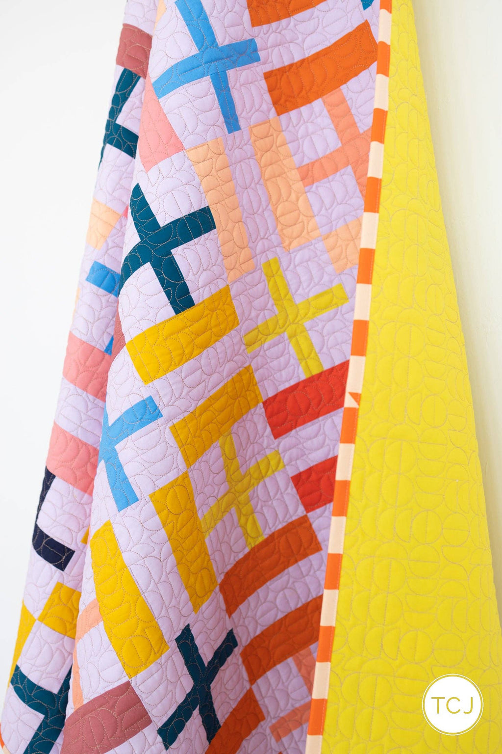 Simple Joys Quilt Pattern by Then Came June | Modern Fat Quarter Quilt Pattern