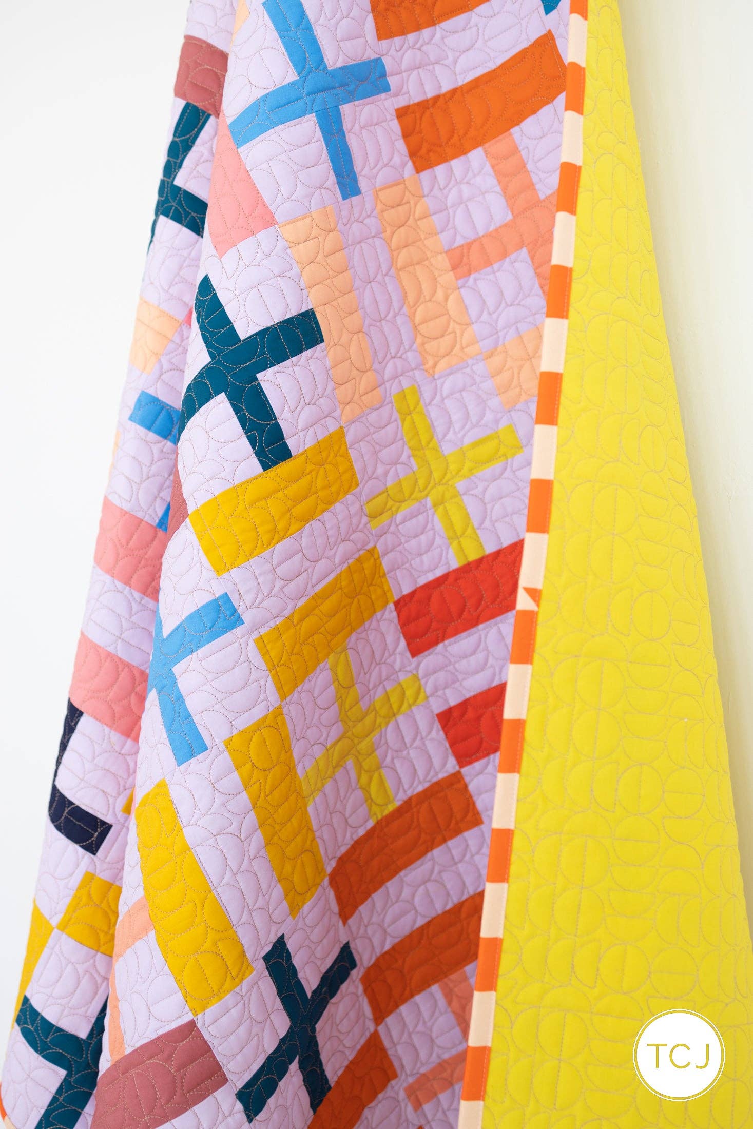 Simple Joys Quilt Pattern by Then Came June | Modern Fat Quarter Quilt Pattern