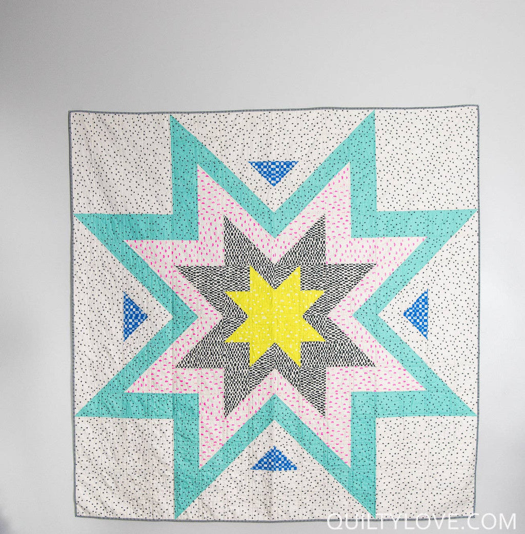 Expanding Stars Quilt Pattern by Quilty Love | Modern Star Quilt Pattern