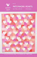 Pattern Cover Patchwork Hearts by Quilty Love