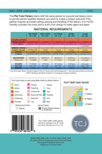 Fabric Requirements for Plot Twist Quilt Pattern by Then Came June 