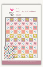 Cozy Checkered Hearts Quilt Pattern by Quilty Love | Heart Quilt & Fat Quarter Pattern