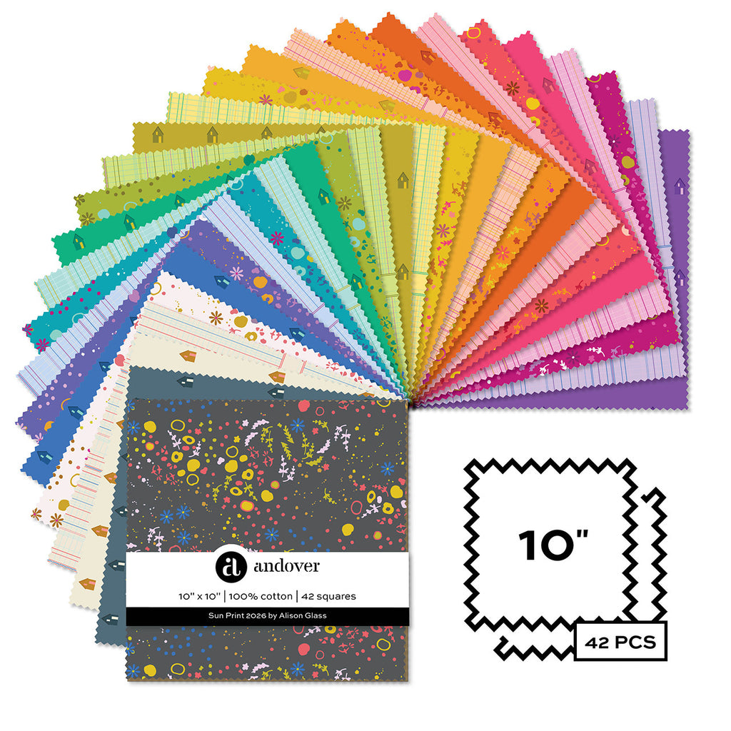 Sun Print 2026 by Alison Glass for Andover Fabrics 10x10 stacker