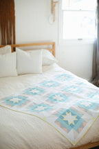 Nova Star Quilt Pattern by Then Came June | Modern Star Fat Quarter Quilt Pattern