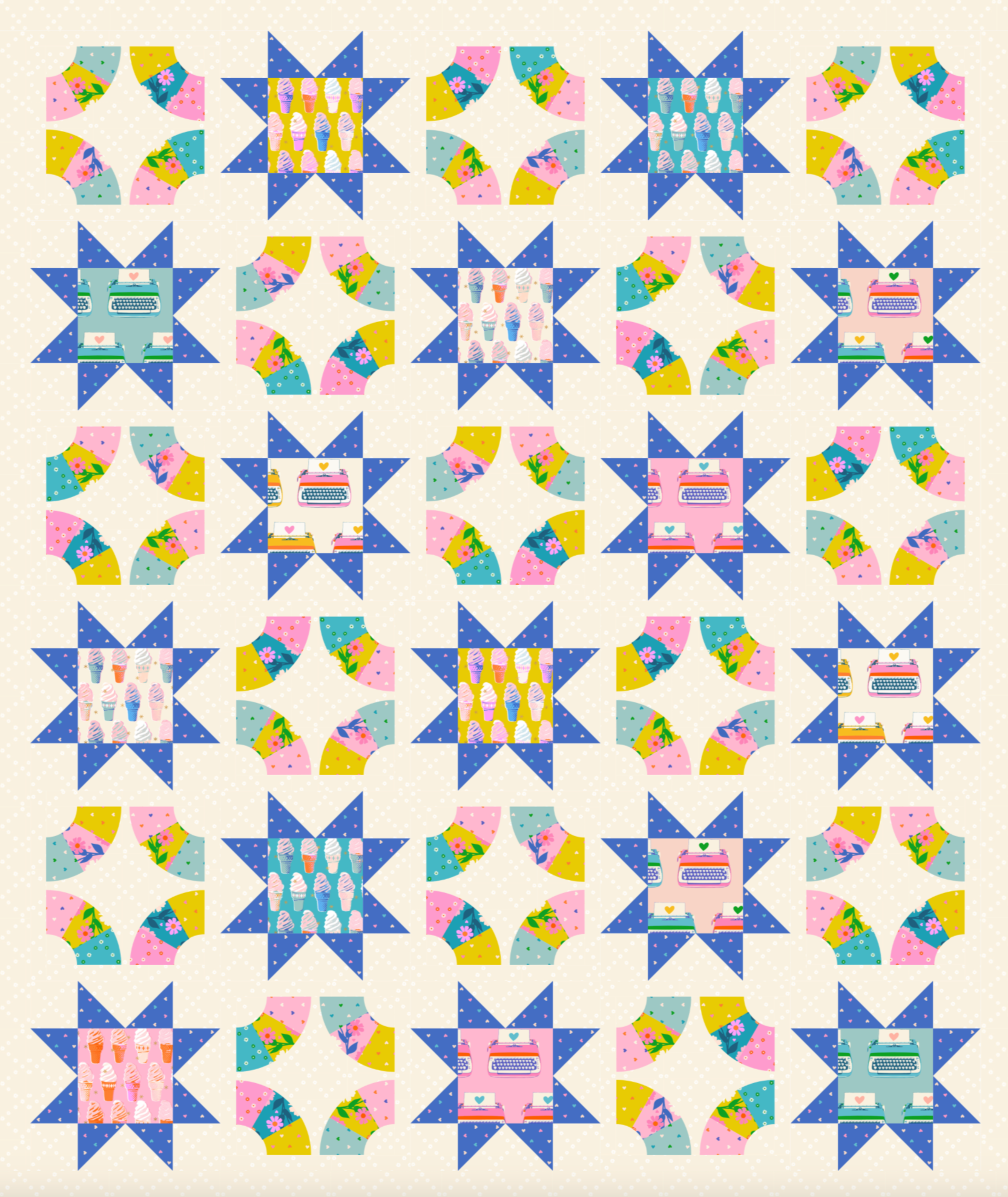 Mockup of Lee's Farmhouse Quilt Pattern by Jamie Frick - See Jamie Sew