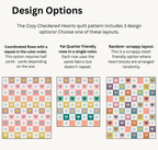 Cozy Checkered Hearts Quilt Pattern by Quilty Love | Heart Quilt & Fat Quarter Pattern
