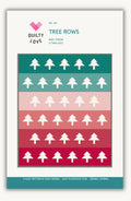 Tree Rows Quilt Pattern by Quilty Love | Modern Christmas Tree Quilt Pattern