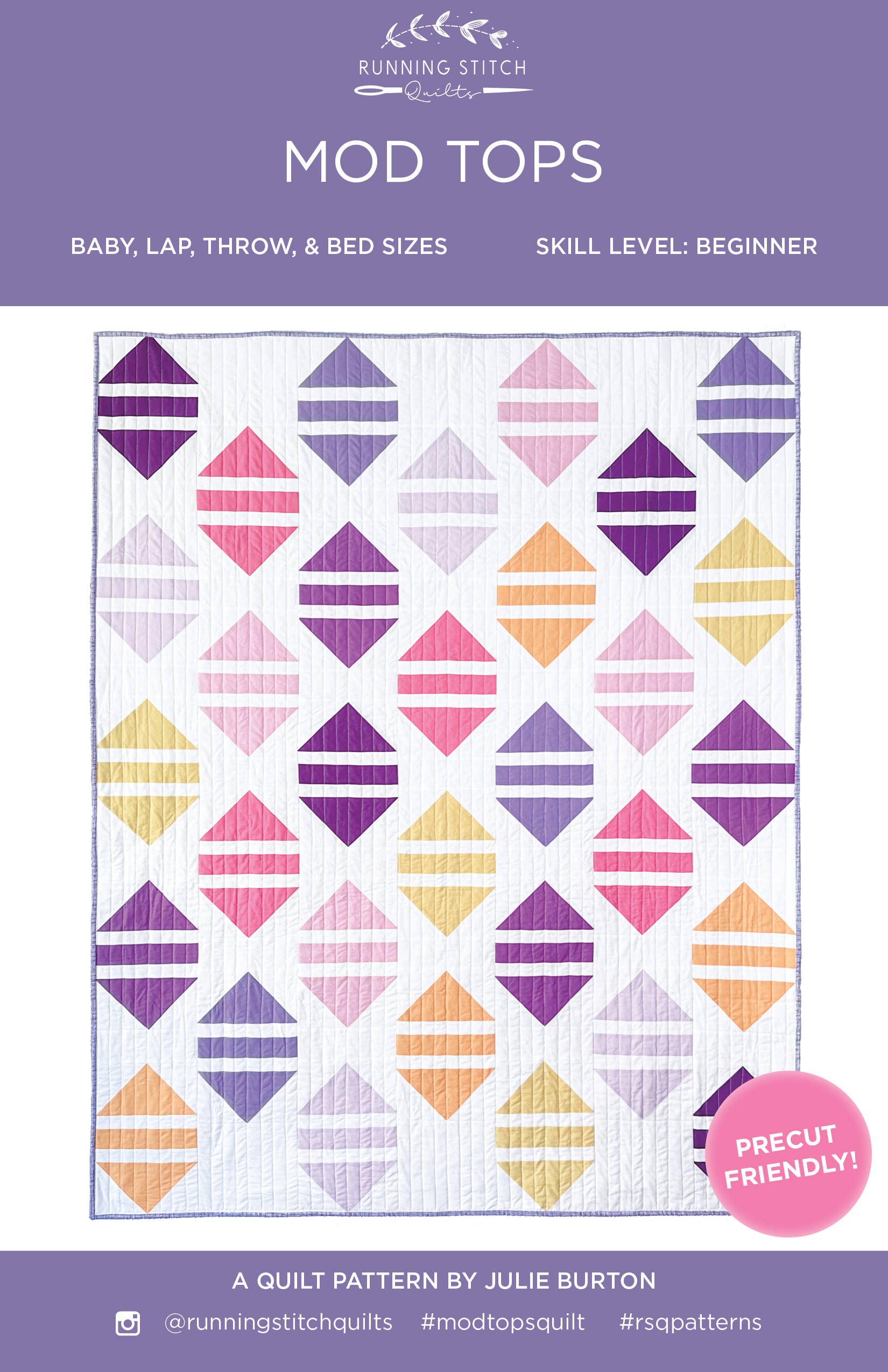 Mop Tops Quilt Pattern - Running Stitch Quilts