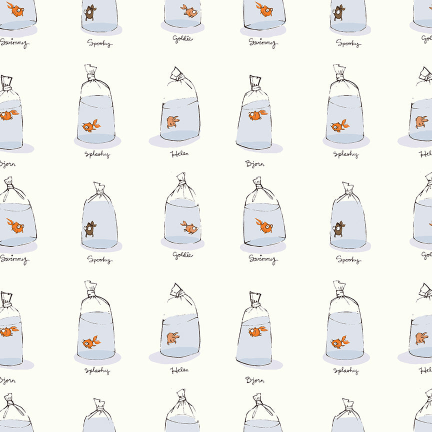 Heather Ross Favorites Goldfishes in Bags Yardage | Windham Fabrics
