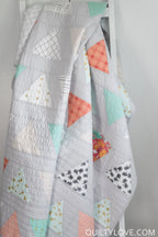 Soft Pastel Quilt Drapped Triangle Pop by Quilty Love