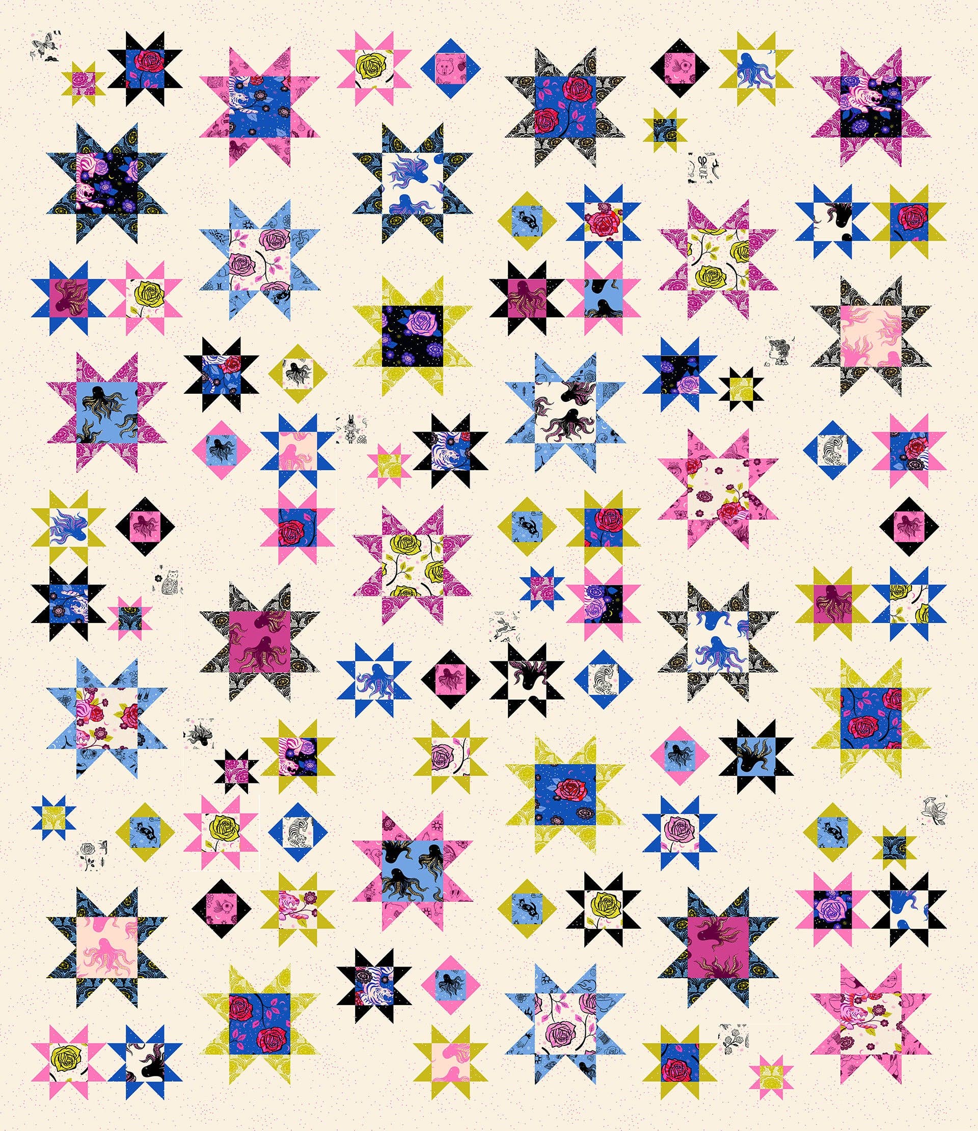 Sawtooth Sky Quilt Pattern