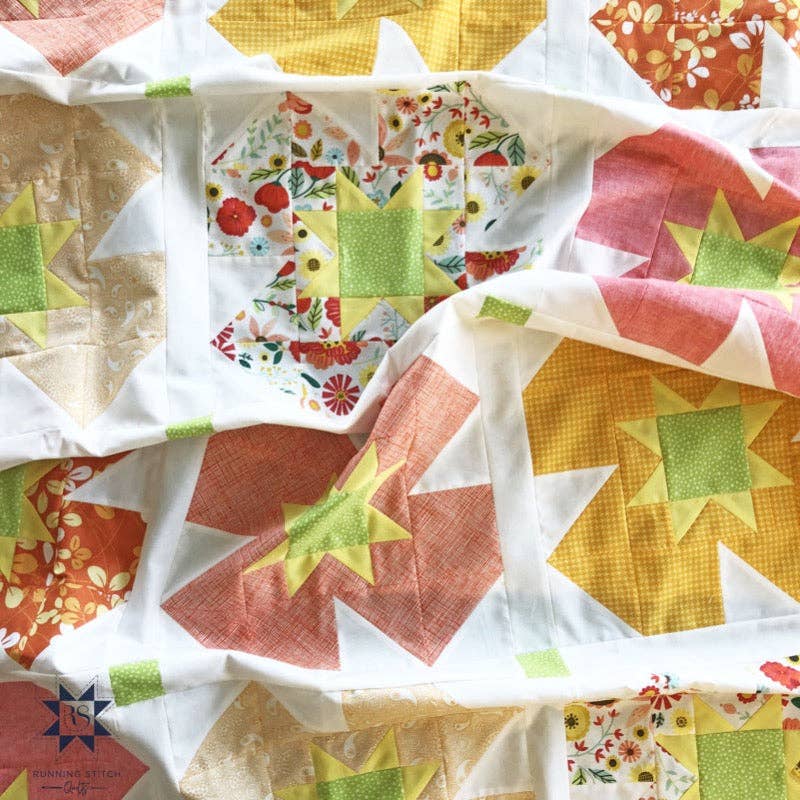 Summer Garden Quilt Pattern - Running Stitch Quilts