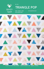 Quilt Pattern Cover Fat Quarter Friendly Triangle Pop by Quilty Love