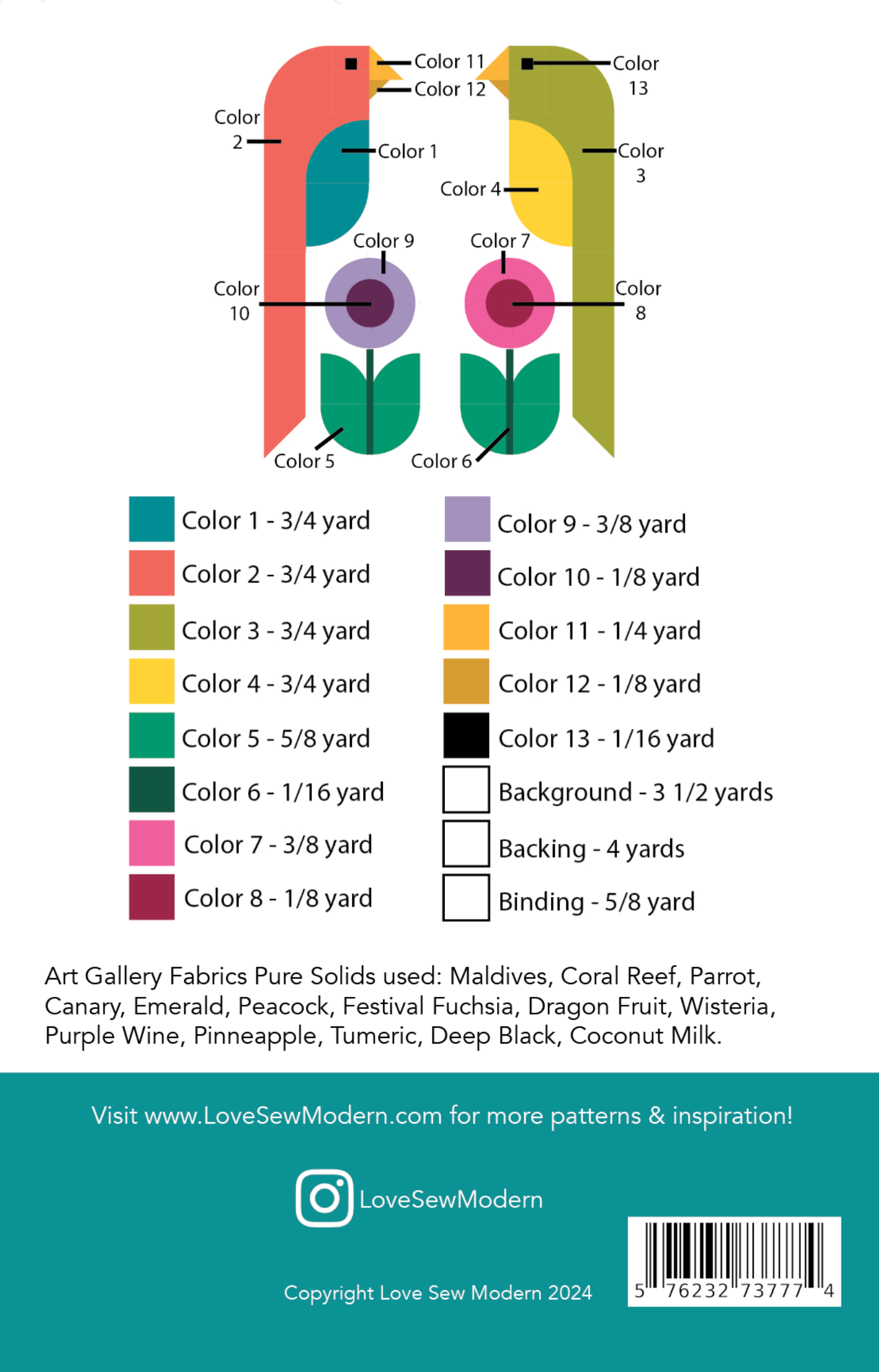 Apparrotly It's A Party Quilt Pattern - Love Sew Modern