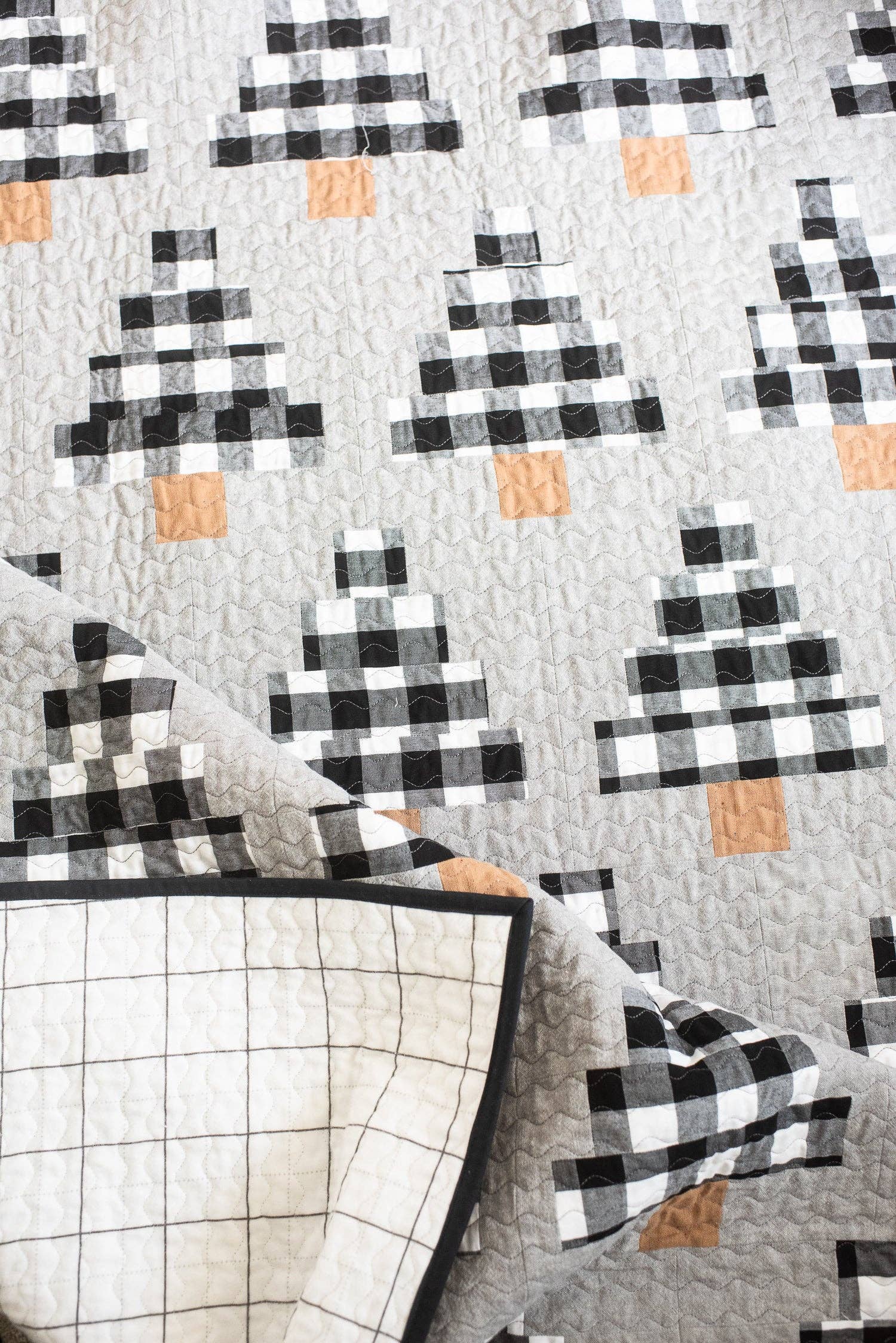 Quilty Trees Quilt Pattern by Quilty Love | Modern Tree Quilt Pattern