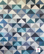 Patchwork Flying Geese Quilt Pattern by Quilty Love | Stash Buster Quilt Pattern