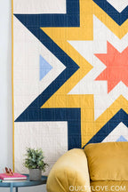 Expanding Stars Quilt Pattern by Quilty Love | Modern Star Quilt Pattern