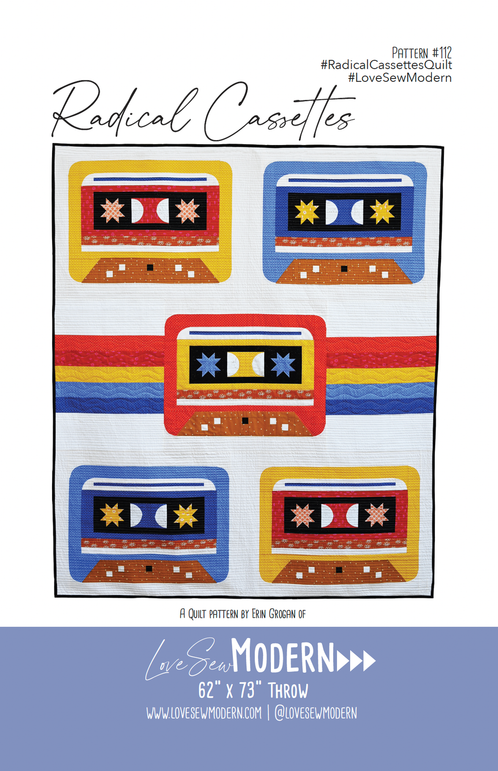 Radical Cassettes Pattern - Love Sew Modern