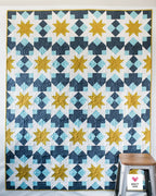 Night Stars Quilt Pattern by Quilty Love | Modern Star & Fat Quarter Quilt Pattern