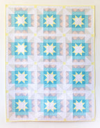 Nova Star Quilt Pattern by Then Came June | Modern Star Fat Quarter Quilt Pattern