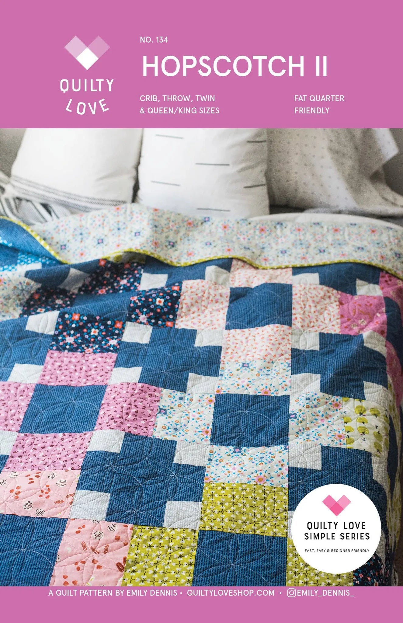 Hopscotch II Quilt Pattern by Quilty Love