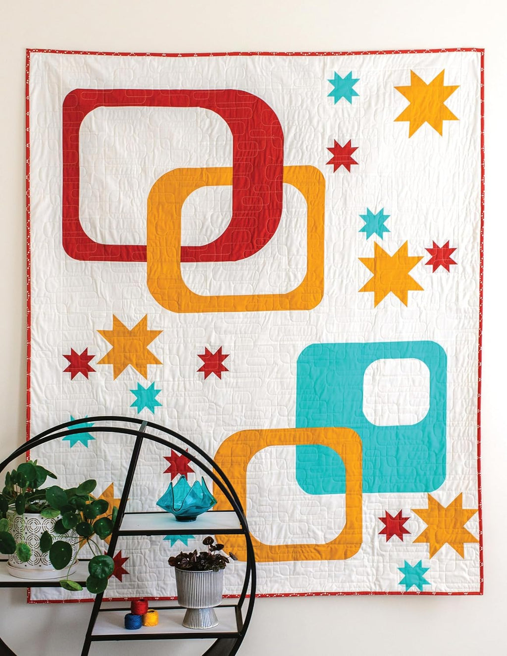 Retro Curved Pieced Quilts by Erin Grogan of Love Sew Modern