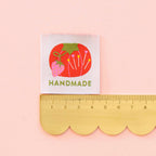 Tomato Pincushion Handmade Large Woven Sewing Labels
