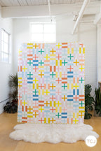 Simple Joys Quilt Pattern by Then Came June | Modern Fat Quarter Quilt Pattern
