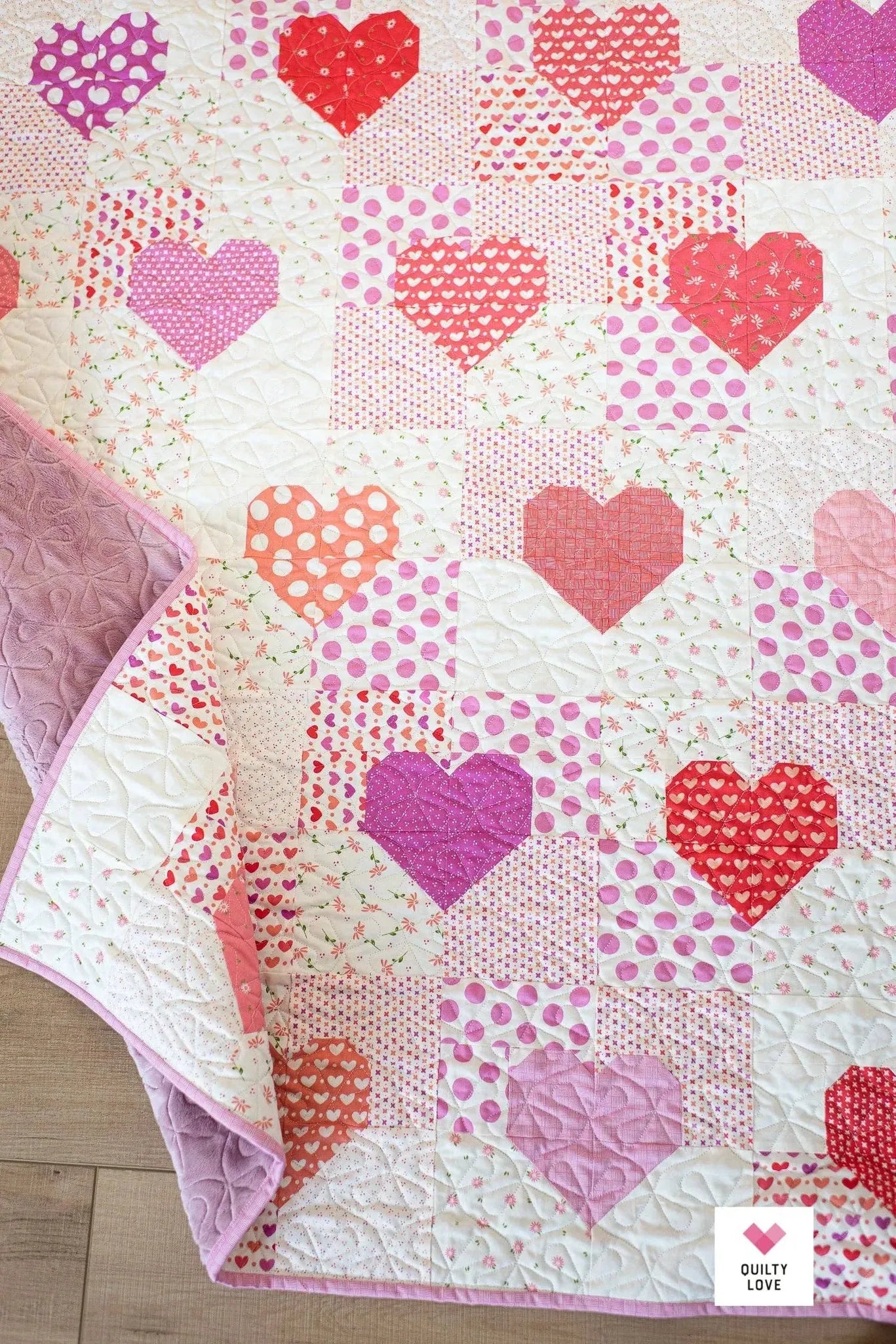 Patchwork Hearts by Quilty Love